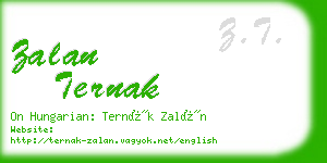 zalan ternak business card